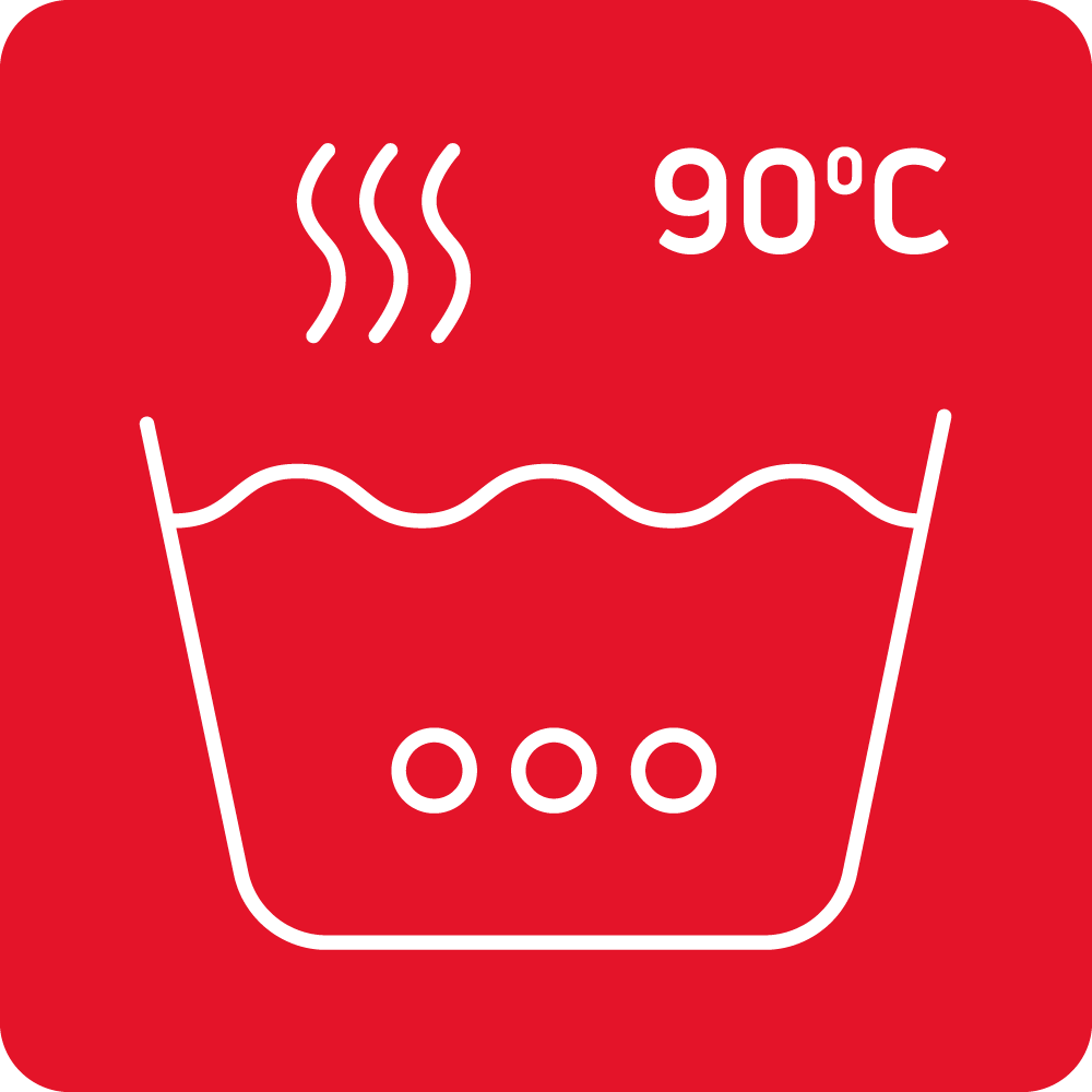 Hygienic 90&deg;C programme